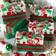 Load image into Gallery viewer, Holly Jolly Handcrafted Soap
